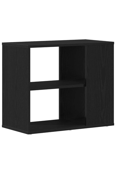 vidaxl Bufet cu sertar Stejar Negru 60 x 30 x 50 cm Lemn compozit