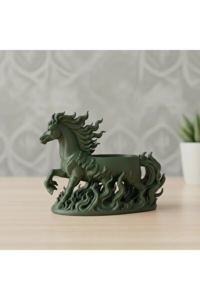 OEM Jardinieră Decorativă Figurină Cal, Suport Plante Mici cu Detalii Specifice
