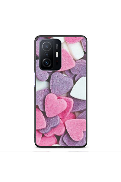 Other Xiaomi Redmi Note 11 T Sponge Hearts Black Glossy Θήκη