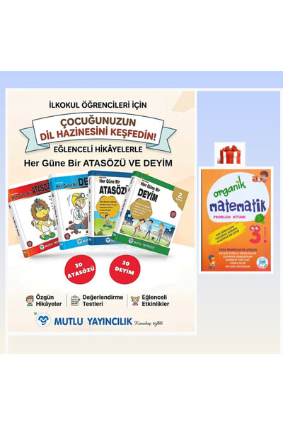 Mutlu Yayıncılık Her Güne Bir Atasözü 1. Ve 2.Seviye + Her Güne Bir Deyim 1. ...