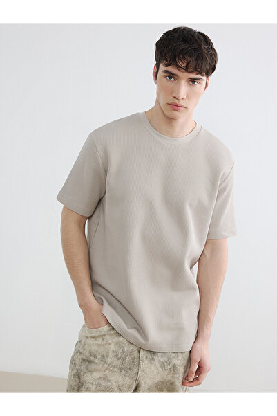 LC Waikiki Peak New Season Regular Fit Crew Neck Ribbed Men's T-Shirt