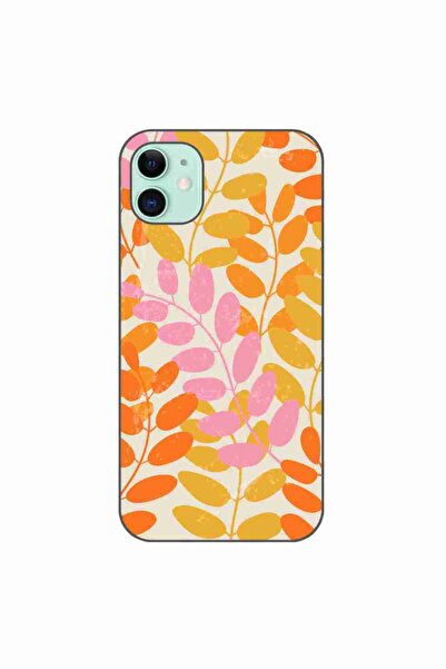OEM Husa compatibila cu Apple iPhone 11 Silicon Gel Tpu Model Summer Leaves