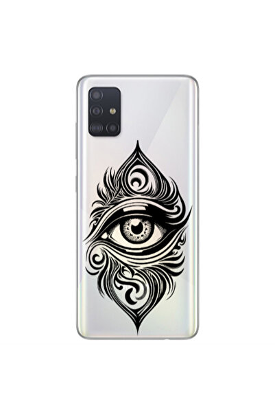 Other Samsung A51 Eye patterned drawing Transparent Silicone TPU Θήκη