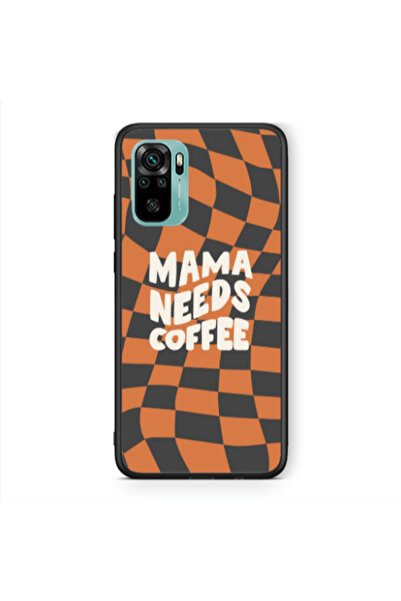 Other Xiaomi Redmi Note 10 4G Mama needs coffee Black Glossy Θήκη