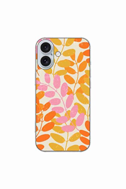 OEM Husa compatibila cu Apple iPhone 16 Silicon Gel Tpu Model Summer Leaves