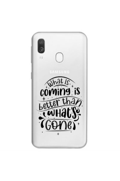 Other Samsung A40 What is coming Transparent Silicone TPU Θήκη