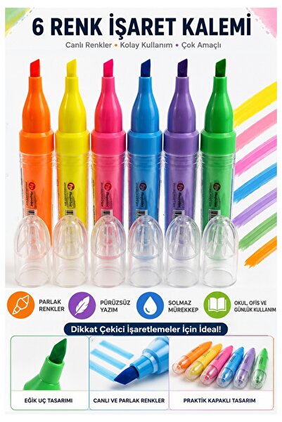 Artlantis Olovka za označavanje 6 boja 1 paket Fixpoint P-5144 živopisne boje...