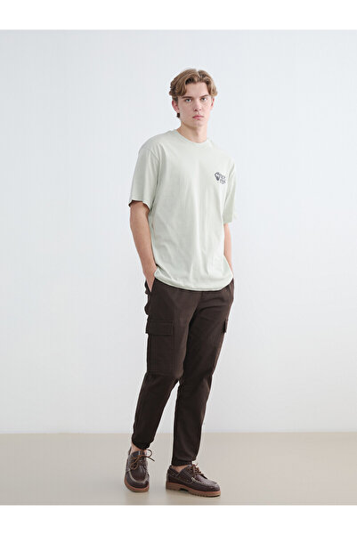 LC Waikiki Nevavm Regular Fit Gabardine Men's Cargo Pants with Difference