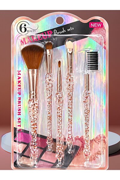 6 Beauty High Quality Makeup Brush Set Blush Brush Eyeshadow Brush Eyebrow Br...