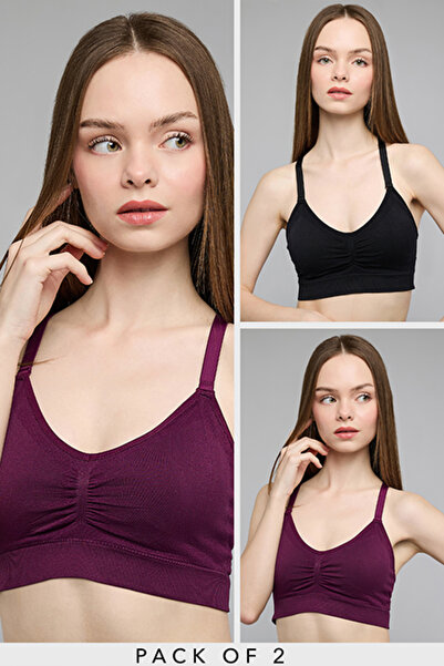 R&B 2 Pack Racer Back Sports Bras
