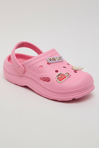 R&B Charm Detail Slingback Clogs