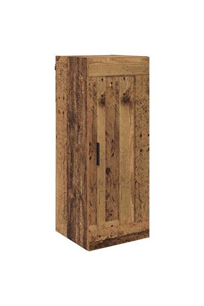 vidaxl Dulap montat pe perete Lemn Vechi 34,5 x 34 x 90 cm