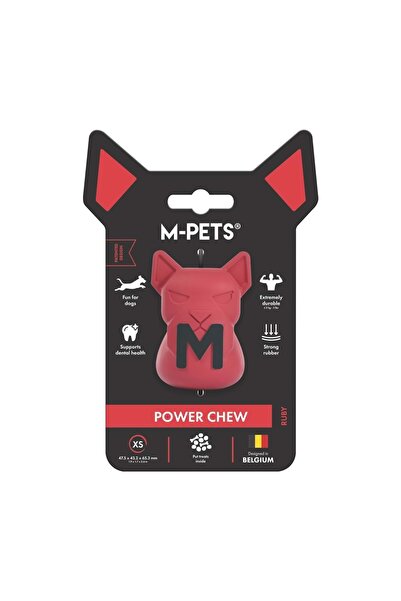 M-PETS Power Chew Rubber Dog Treat Toy Ruby (XS)