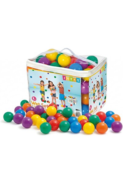 Intex كرات ملونة مقاس 3-1/8 بوصة - 100 كرة بلاستيكية متعددة الألوان، مناسبة ل...