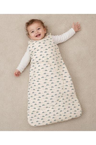 Bonfino Sleeping Bag, Cars Theme, Padded Design with 80 GSM Wadding, Soft & C...