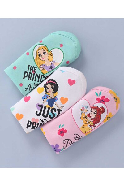 Babyhug Disney Interlock Knit Hand and Face Towels, Princesses Theme, Soft, A...