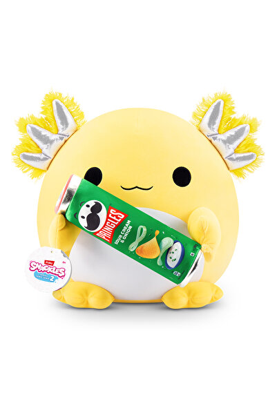 Snackles Aburcuburcu Axolotl Sürpriz Peluş Oyuncak 35 cm – Yumuşacık Koku Tem...