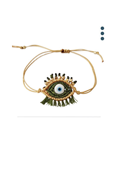 Pötikare Butik Atölye Eye Macrame Adjustable Bracelet