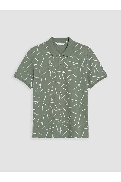 LC Waikiki Polo Neck Patterned Pique Men's T-Shirt