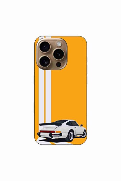 OEM Калъф, съвместим с Apple iPhone 16 Pro, силиконов гел TPU модел Porsche 9...