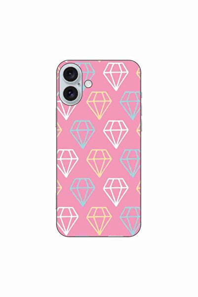 OEM Калъф, съвместим с Apple iPhone 16 Plus, силиконов гел TPU модел с диаман...