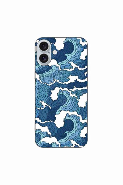 OEM Husa compatibila cu Apple iPhone 16 Plus Silicon Gel Tpu Model Crazy Waves