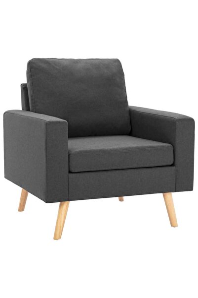 vidaxl Fotoliu, gri închis, material textil