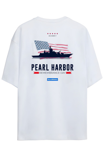 Grafftee Clothing Premium βαμβακερό μπλουζάκι με στάμπα με θέμα το Pearl Harb...