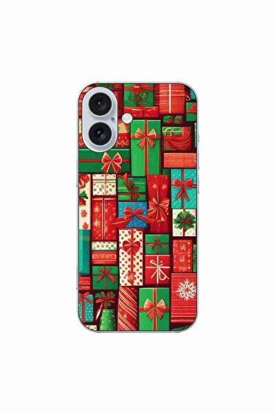 OEM Θήκη συμβατή με Apple iPhone 16, από σιλικόνη gel TPU, με σχέδιο Χριστουγ...