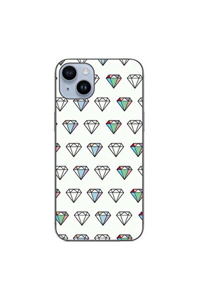 OEM Husa compatibila cu Apple iPhone 15 Plus Silicon Gel Tpu Model Diamonds P...