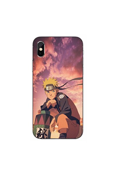OEM Husa compatibila cu Apple iPhone X Silicon Gel Tpu Model Naruto Pergament