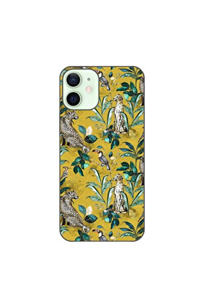 OEM Husa compatibila cu Apple iPhone 12 Mini Silicon Gel Tpu Model Yellow Jun...