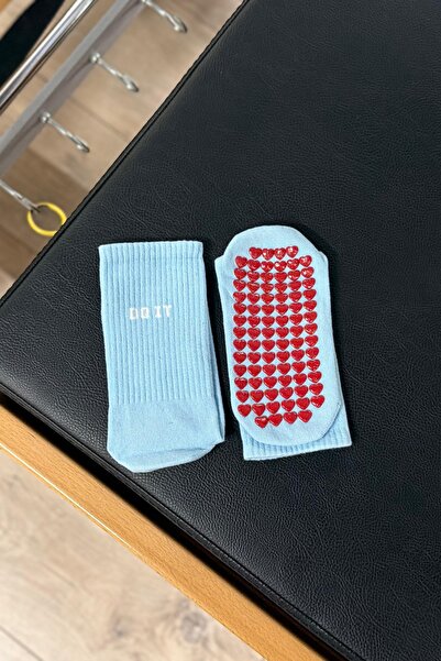 LouSocks Unisex 5'li Kaymaz Silikon Tabanlı Soket Pilates Yoga Çorap