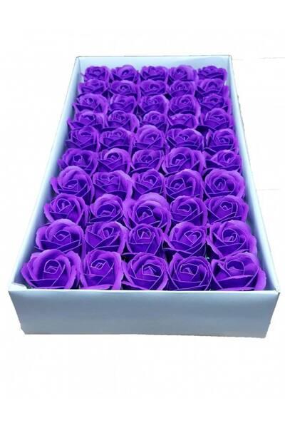 OEM Trandafiri De Sapun Premium Parfumati 5cm 50cap Deep Purple