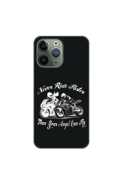 OEM Husa compatibila cu Apple iPhone 11 Pro Silicon Gel Tpu Model Never Ride ...