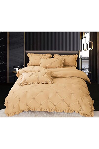 Lenjeria Pufoasa Duvet Cover Set with Pleated and ruffles