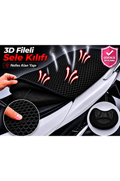 Vi Caro RKS SRV125 Husă șa pentru motocicletă Husă șa cu plasă 3D Protecție r...