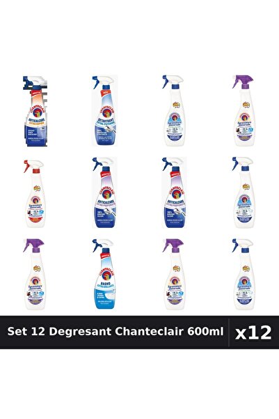 Chanteclair Set 12 Degresant Universal 600ml - Bicarbonat, Extra Parfumat, Ex...