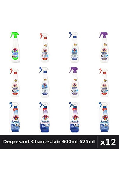 Chanteclair Set 12 Degresant Universal 600ml, 625ml - 6 Arome Asortate Curatenie