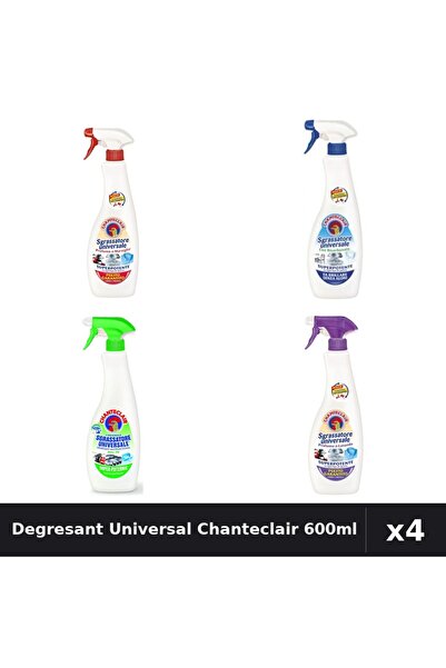 Chanteclair Set 4 Degresant Universal 600ml - Marsilia, Bicarbonat, Lămaie, M...