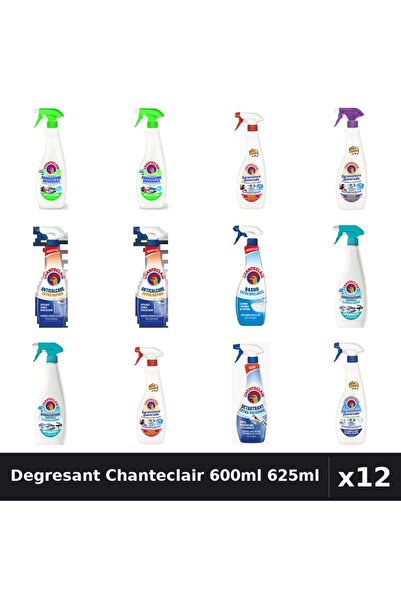 Chanteclair Set 12 Degresant Universal 600ml 625ml - 8 Arome, Anticalcar, Det...