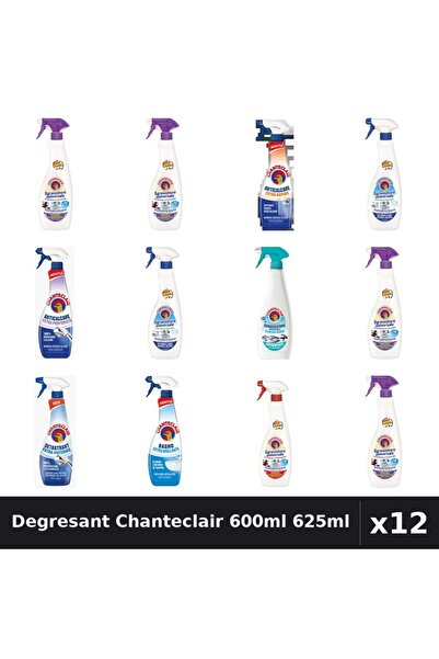 Chanteclair Set 12 Degresant Universal 600ml 625ml - 9 Arome Asortate Curaten...