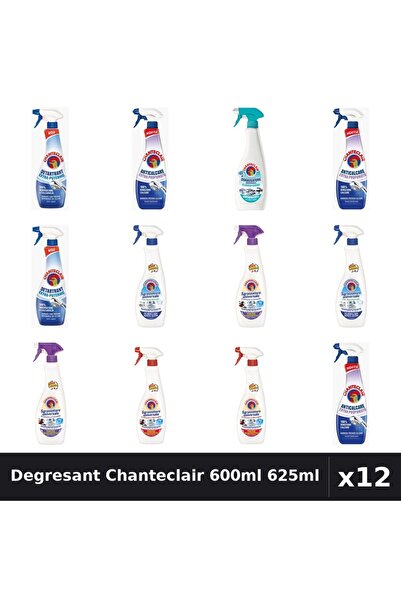 Chanteclair Set 12 Degresant Universal 600ml 625ml - 7 Arome, Anticalcar, Det...