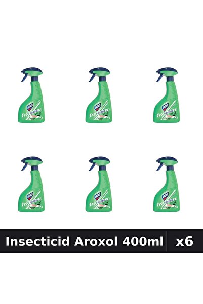 Aroxol Set 6 Spray Insecticid 400ml - Anti Gândaci, Țânțari, Muste - Protecți...