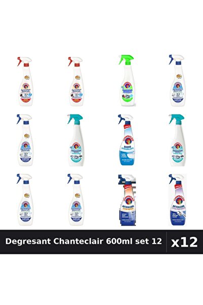 Chanteclair Set 12 Degresant Universal 600-625ml - Marsilia, Lămâie, Bicarbon...