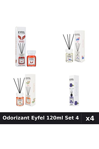 Eyfel Set 4 Odorizant Camera Betisoare 120ml - Red Dragon, Orhidee, Acacia, Z...