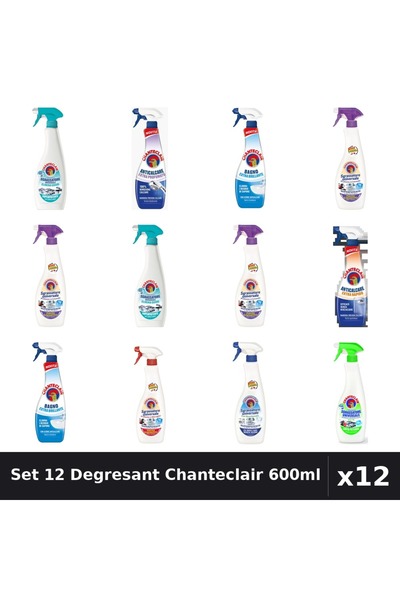 Chanteclair Set 12 Degresant Universal 600ml - Anti-Miros, Bicarbonat, Extra ...