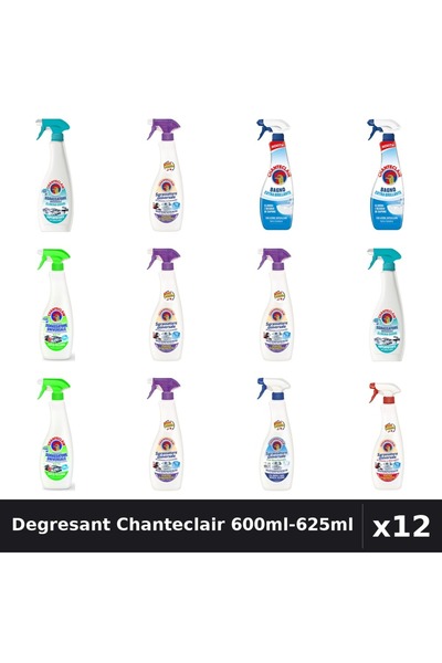 Chanteclair Set 12 Degresant Universal 600ml-625ml - 7 Arome Asortate, Lavand...