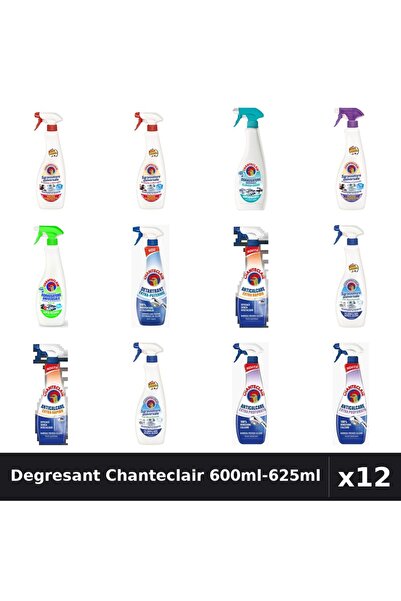 Chanteclair Set 12 Degresant Universal 600ml-625ml - 8 Arome, Anticalcar, Det...