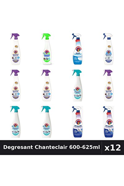 Chanteclair Set 12 Degresant Universal 600-625ml - Lavanda, Lămâie, Anticalcar
